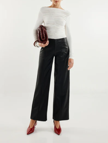 White long sleeve top